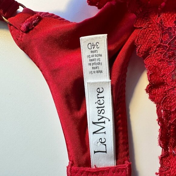 Le Mystere Women's Lace Allure Unlined Bra Size 34D - Picture 5 of 5